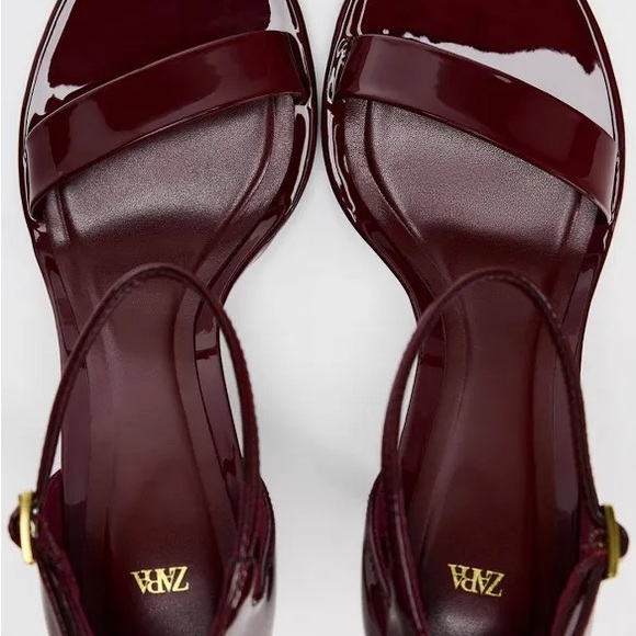 Zara strappy faux patent heel - Picture 2 of 10